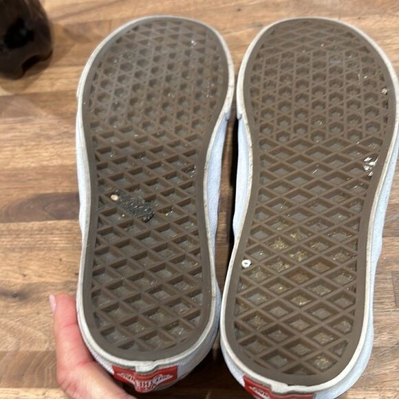 Vans Checkered Mauve Slip On worn once size 4.5 Adorable - Picture 8 of 10